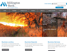 Tablet Screenshot of millingtonbank.com